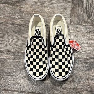 Platform Black and White checkered women’s vans